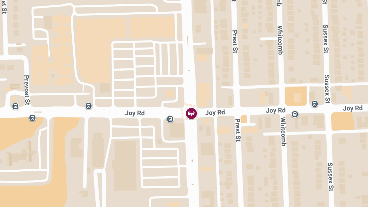Injury Accident Reported at Joy Rd and Greenfield Rd