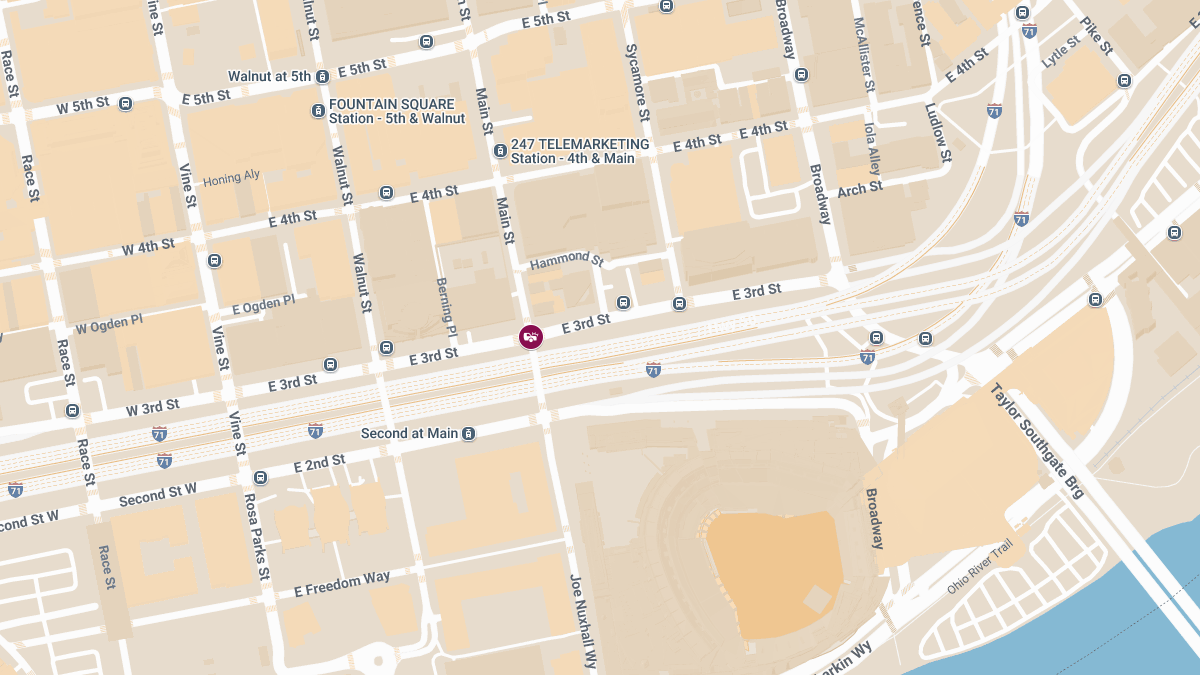 Injury Accident Reported at Main St and E 3rd St