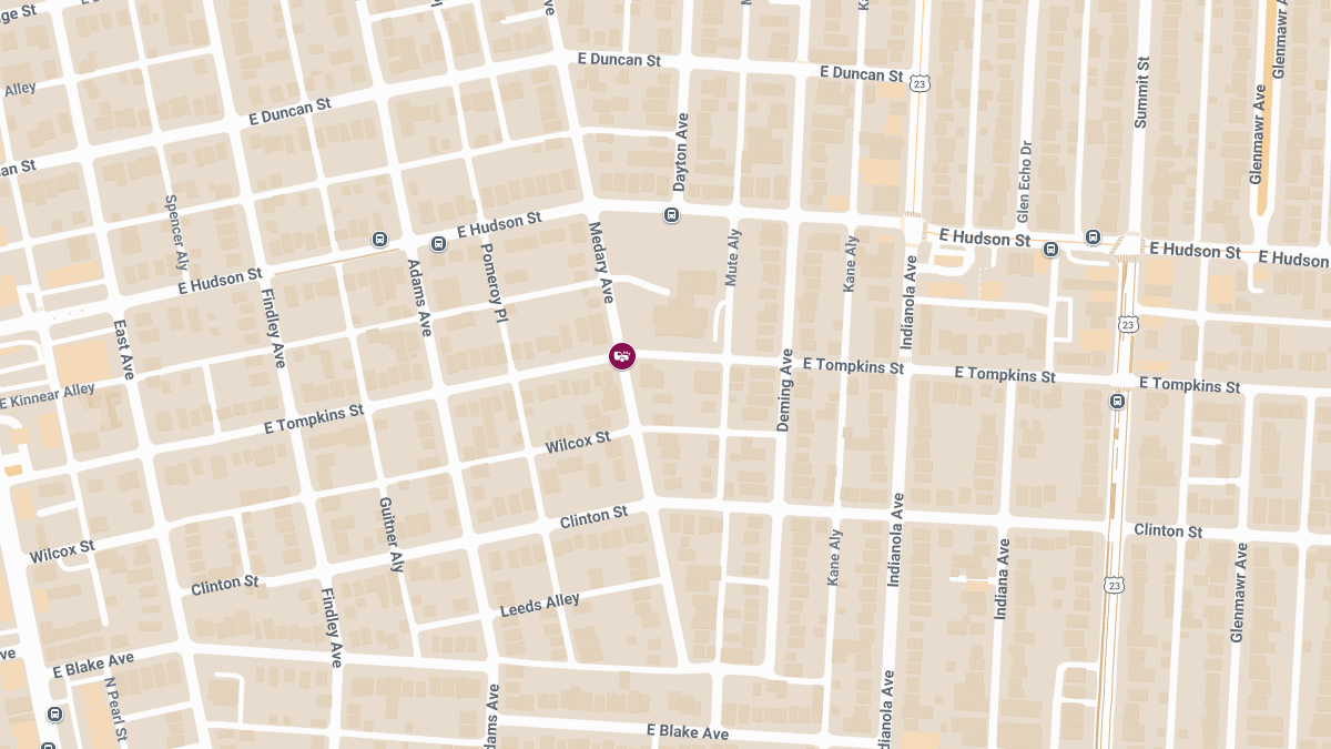 Injury Accident Reported at Medary Ave & E Tampkins St