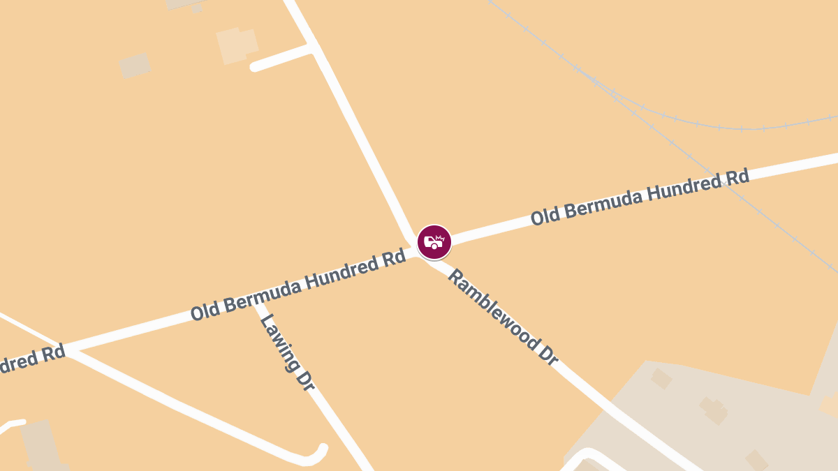Injury Accident Reported at Old Bermuda Hundred Rd & Ramblewood Dr