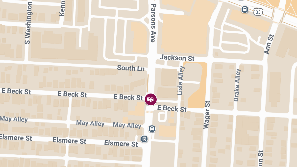 Injury Accident Reported at Parsons Ave & E Beck St