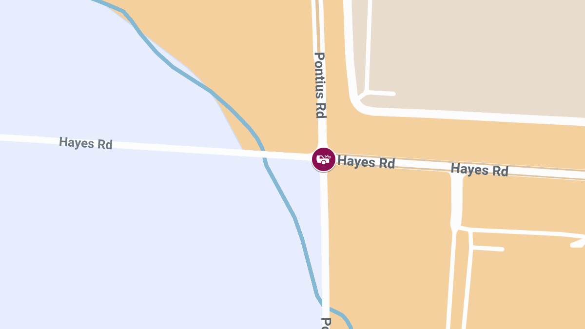 Injury Accident Reported at Pontius Rd and Hayes Rd