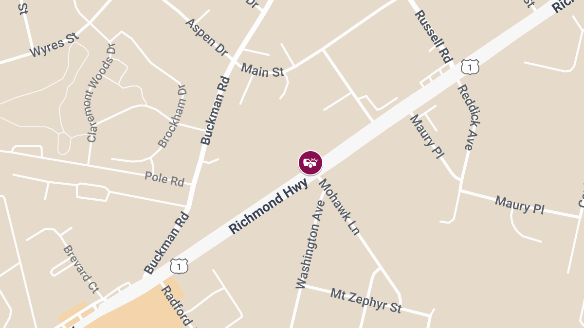 Injury Accident Reported at Richmond Hwy & Mohawk Ln