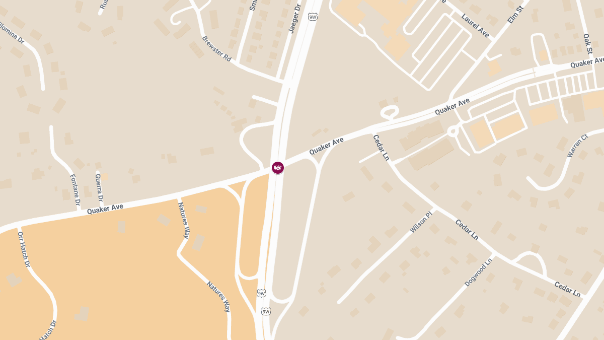 Injury Accident Reported at Rt 9W & Quaker Ave