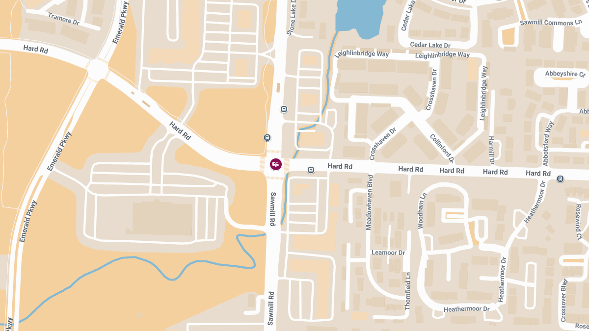 Injury Accident Reported at Sawmill Rd and Hard Rd