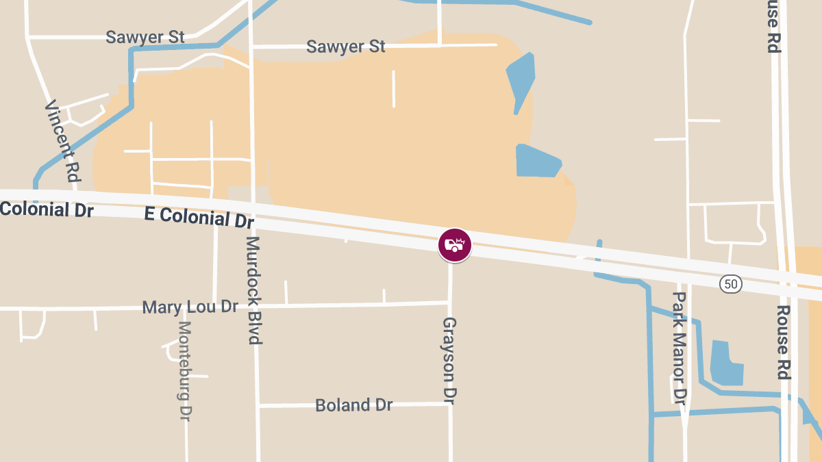Injury Accident Reported on E Colonial Dr at Grayson Dr