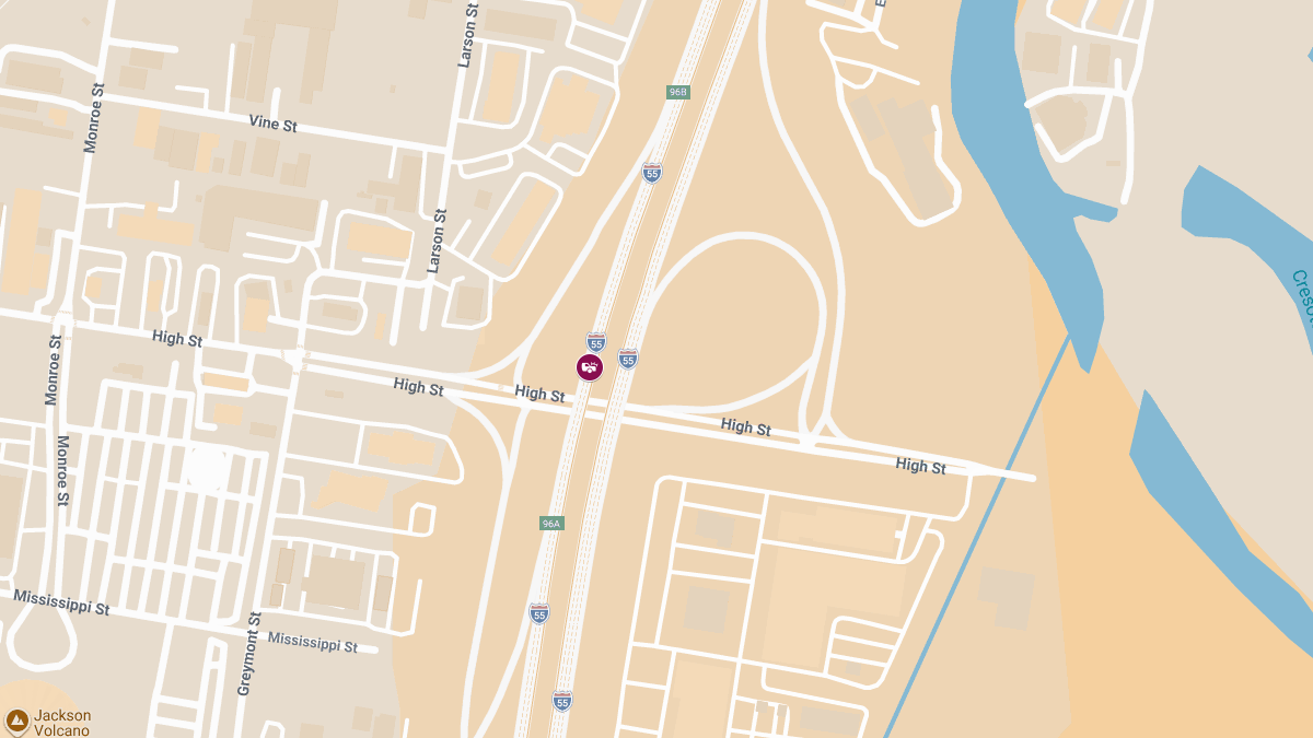 Injury Accident Reported on I-55 South Near High St