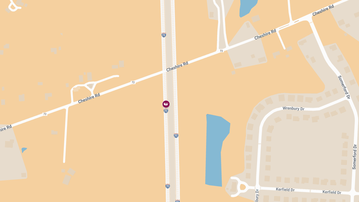 Injury Accident Reported on I-71 Northbound near MM 147