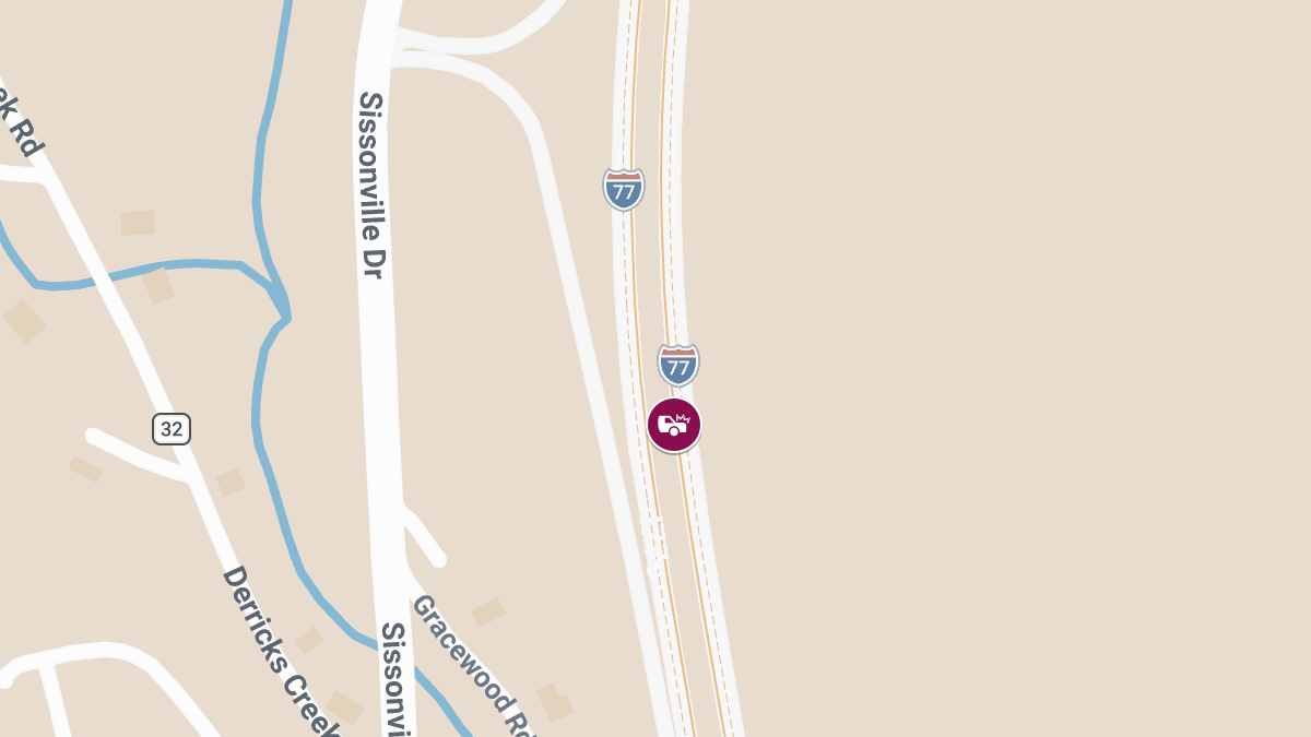 Injury Accident Reported on I-77 South Near Exit 117
