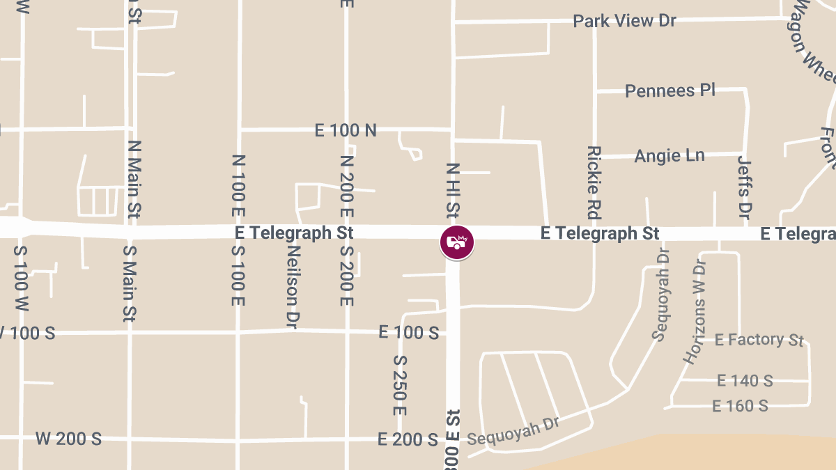 Injury Accident at 300 E & Telegraph St Blocks Traffic