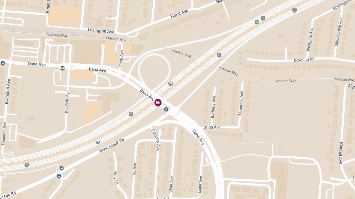 Injury Accident at Dana Ave & I-71 South