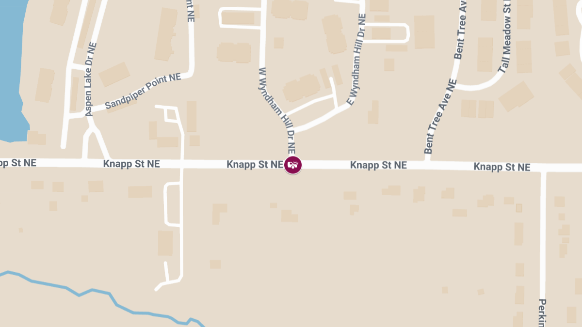 Injury Accident at Knapp St NE and Wyndham Hill Dr NE