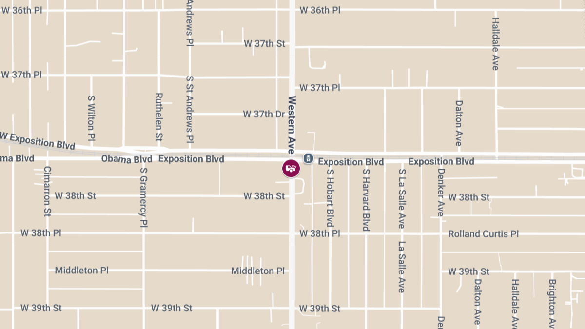 Injury Accident at S Western Ave & Exposition Blvd