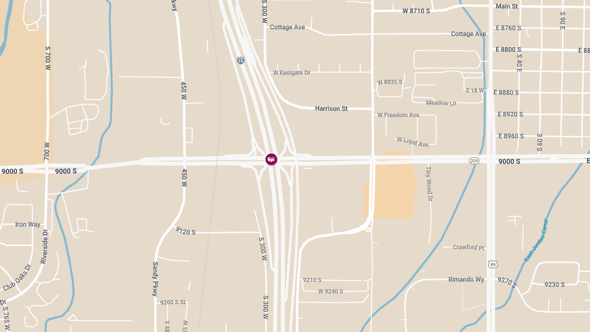 Injury Accident at W 9000 S and I-15 N