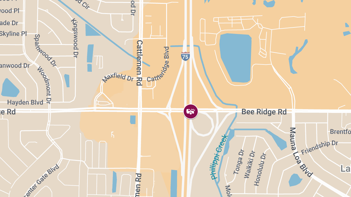 Injury Accident on Bee Ridge Rd at I-75 Southbound On-Ramp (Exit 207)