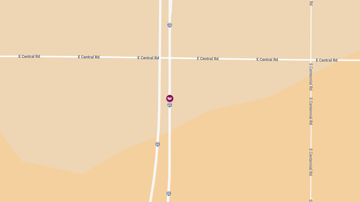 Injury Accident on EB I-69 Near Rest Area Ramp