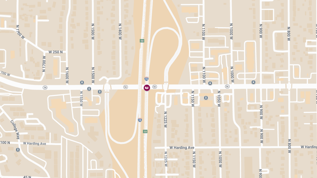 Injury Accident on I-15 Northbound On-Ramp at 1225 W and 200 N