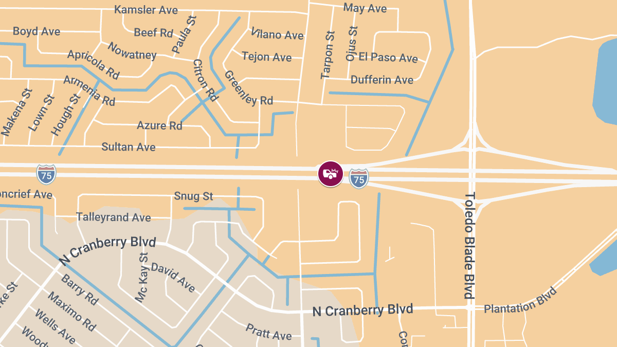 Injury Accident on Northbound I-75 Near Mile Marker 201