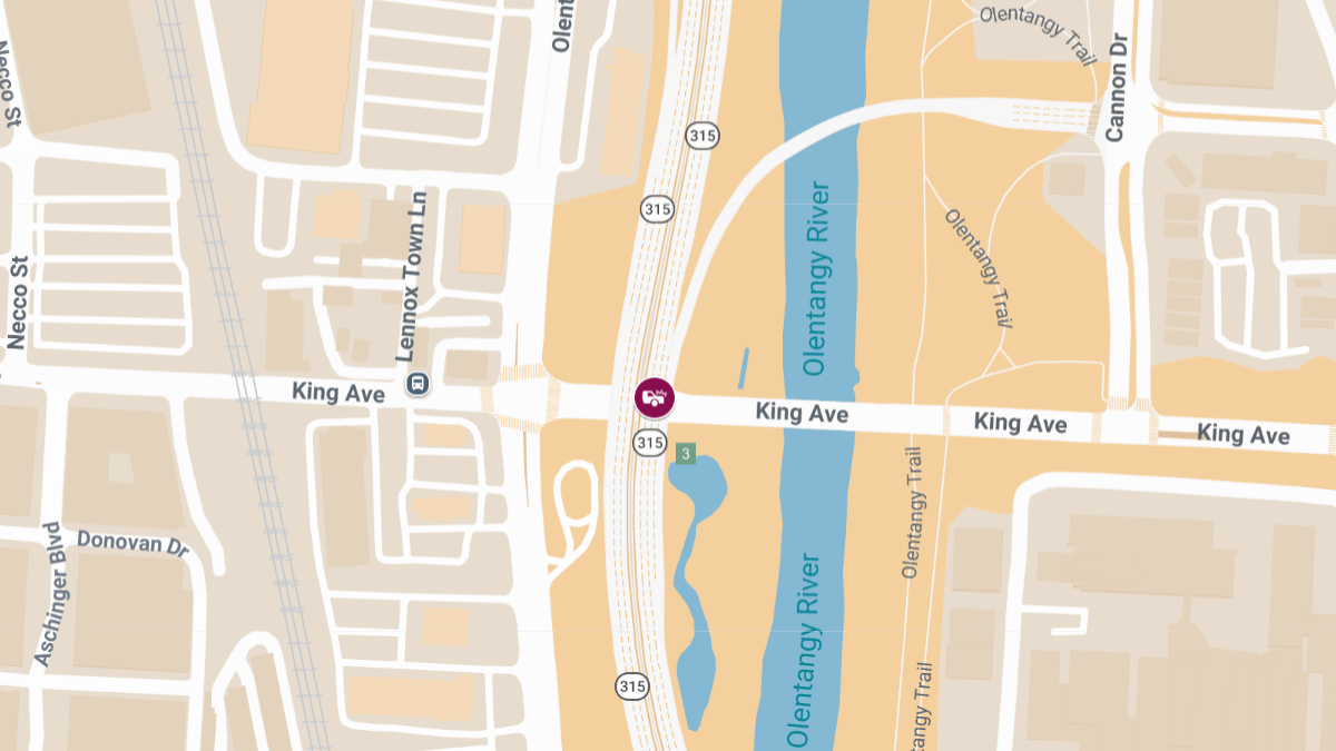 Injury Accident on OH-315 S at King Ave