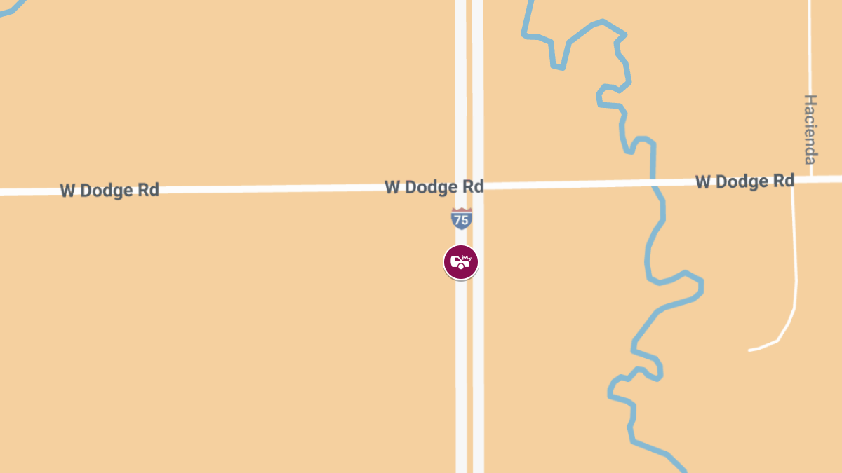 Injury Accident on SB I-75 Near W Dodge Rd