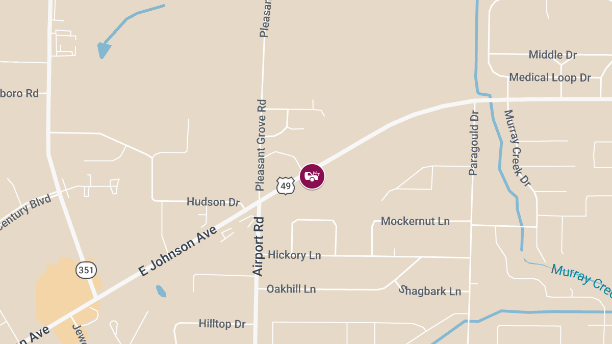 Injury Accident on SB US Hwy 49 Near State Hwy 351