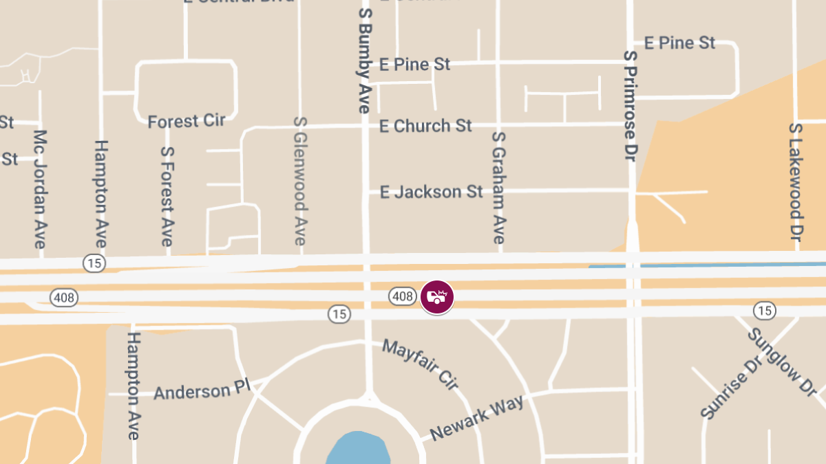 Injury Accident on SR 408 West Near E Anderson St & S Bumby Ave