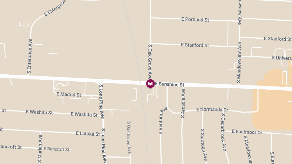 Injury Accident on Sunshine St Eastbound Near Oak Grove Ave (1)
