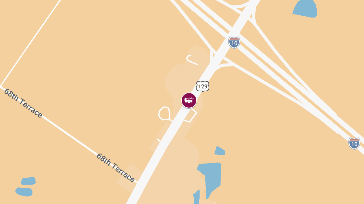 Injury Accident on US-129 SB Near 68th Ter Causes Traffic Disruption