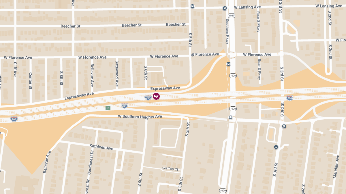Injury Accident with Hostile Subject on I-264 E Near Southern Pkwy
