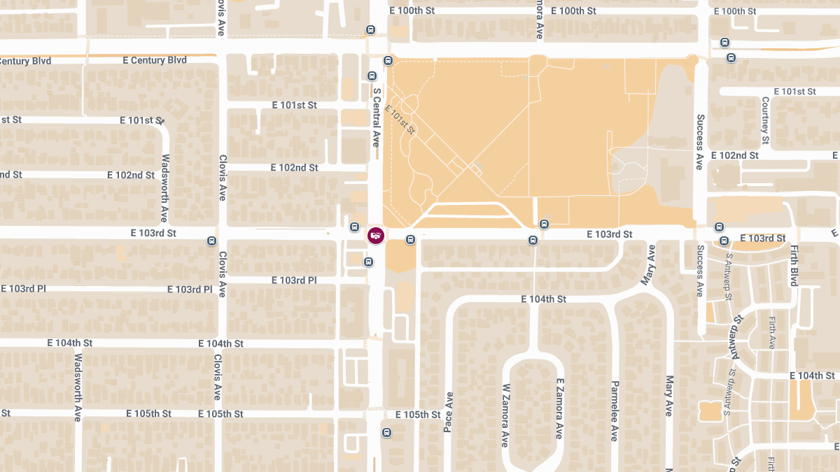 Injury Collision Involving Black Nissan Altima at 103rd St & Central Ave