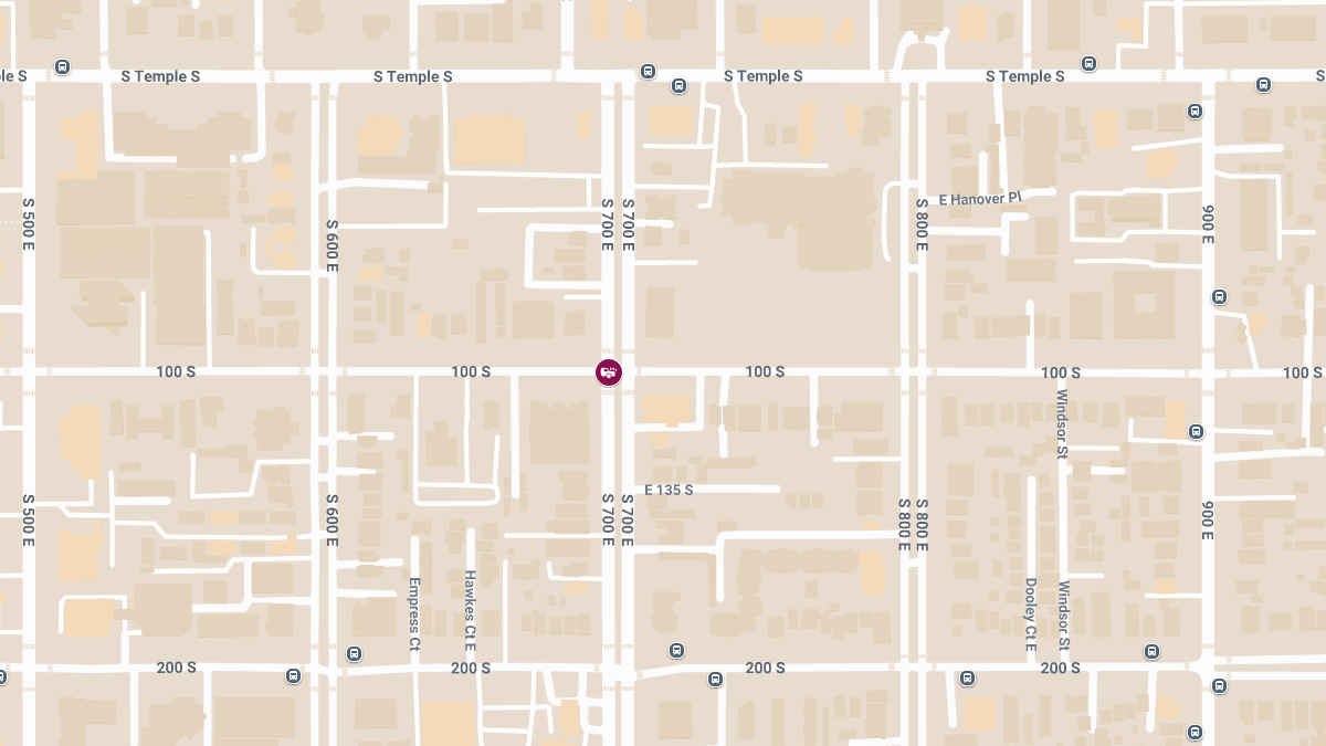 Injury Collision Reported at 100 S & 700 E