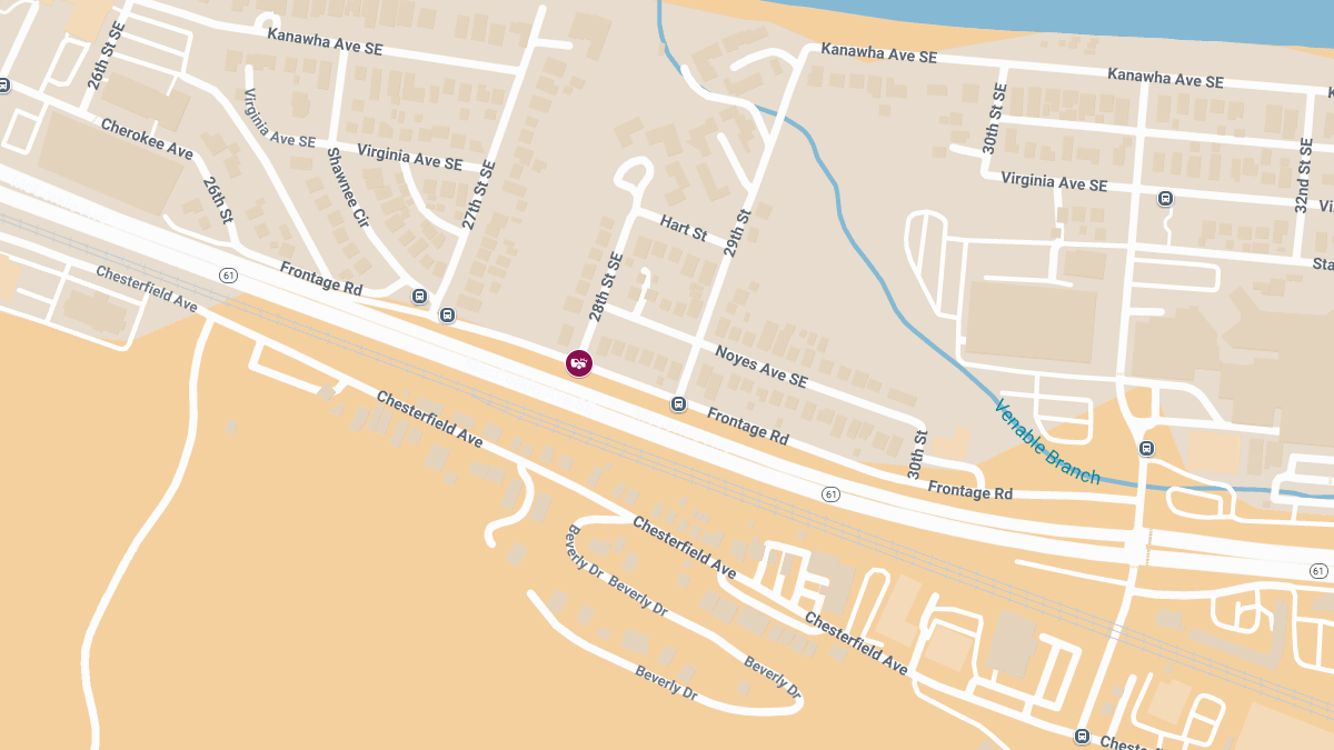 Injury Collision Reported at 28th St SE & Frontage Rd