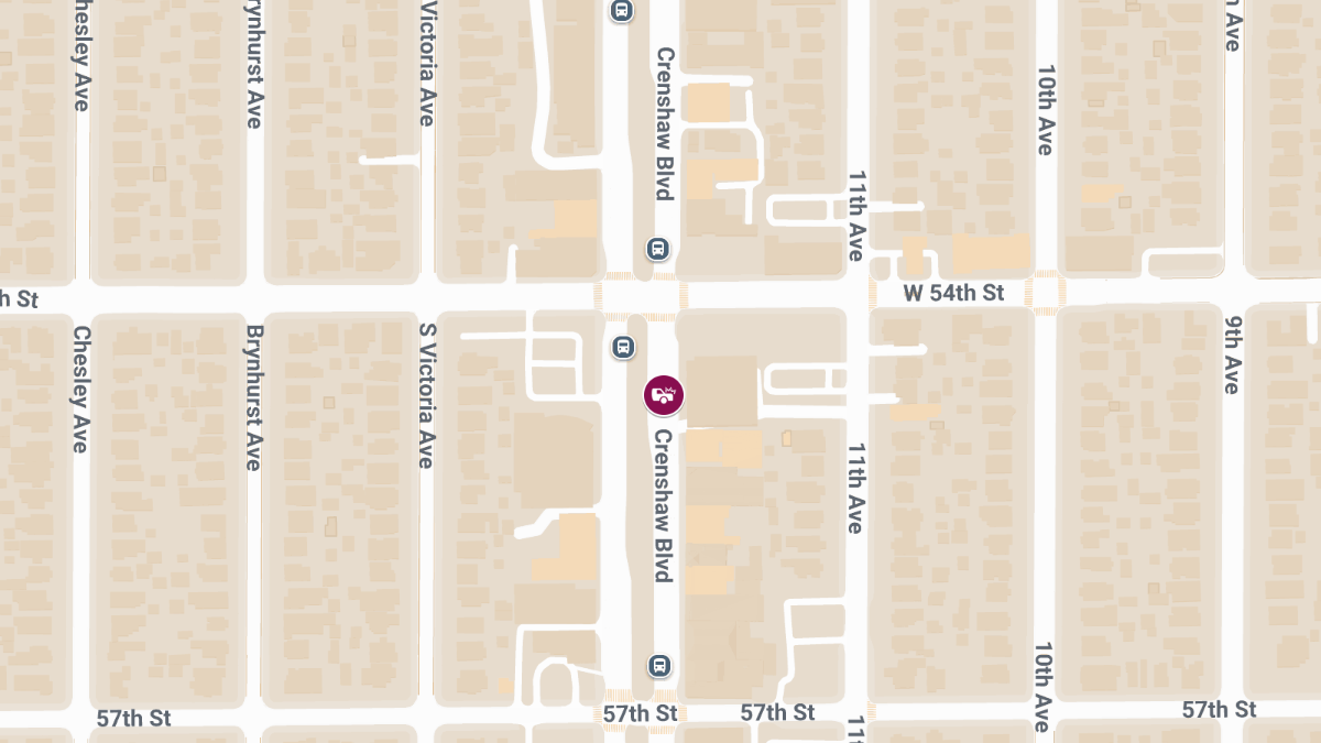 Injury Collision Reported at 5400 Block of Crenshaw Blvd