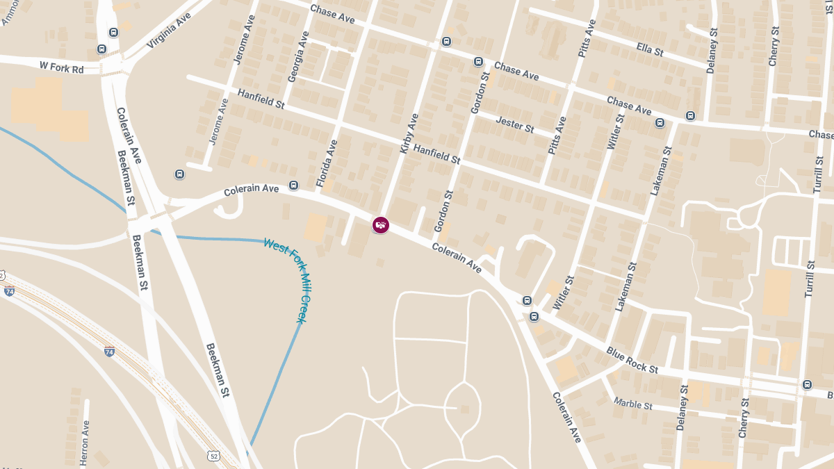 Injury Collision Reported at Colerain Ave & Kirby Ave
