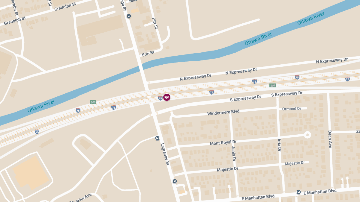 Injury Collision Reported at Mile Marker 10 on I-75