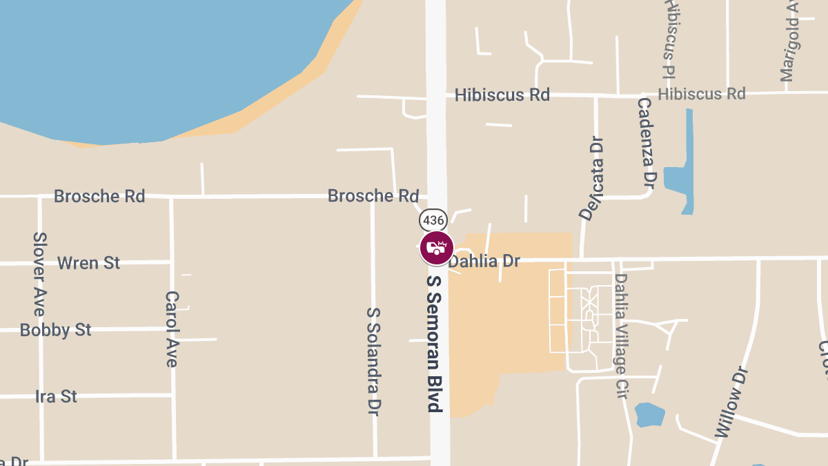 Injury Collision Reported at N Semoran Blvd & Dahlia Dr