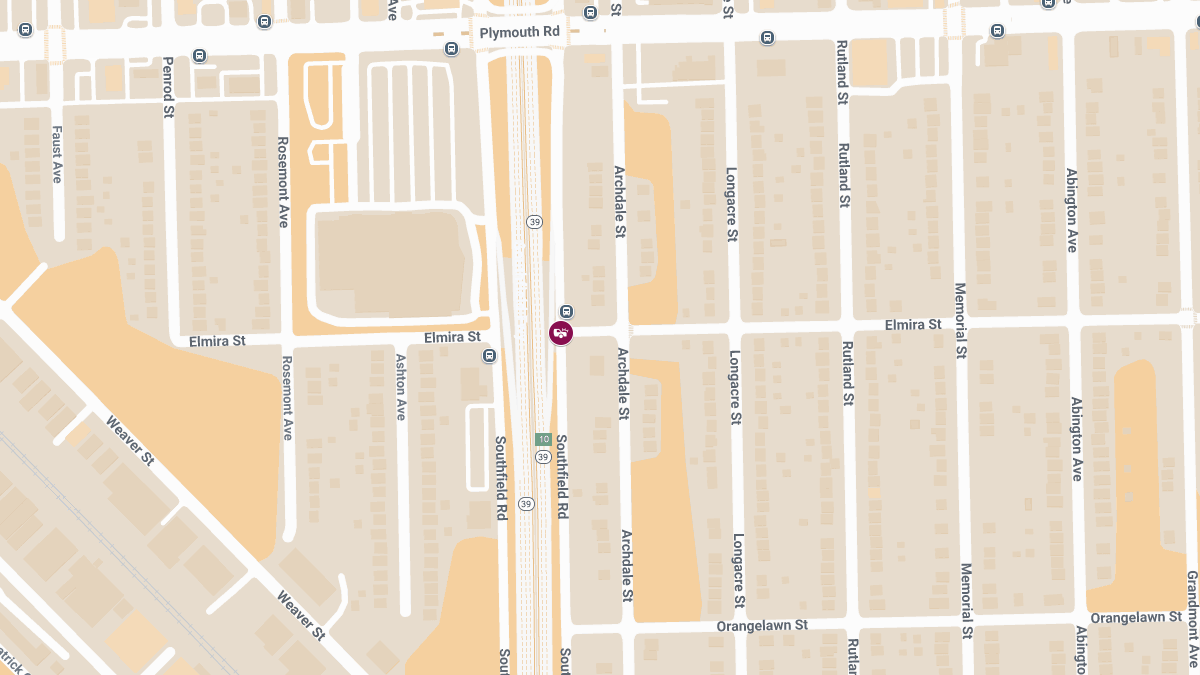 Injury Collision Reported at Southfield Rd and Elmira St