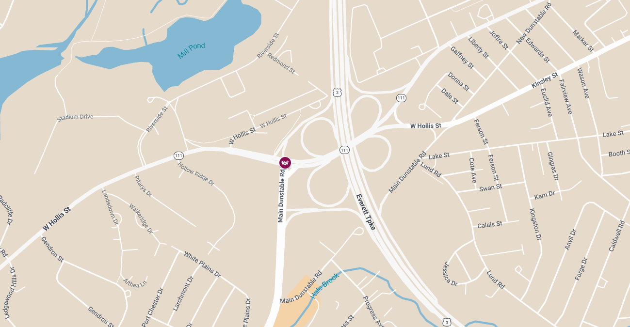 Injury Collision Reported at W Hollis St (Rte 111) & Main Dunstable Rd