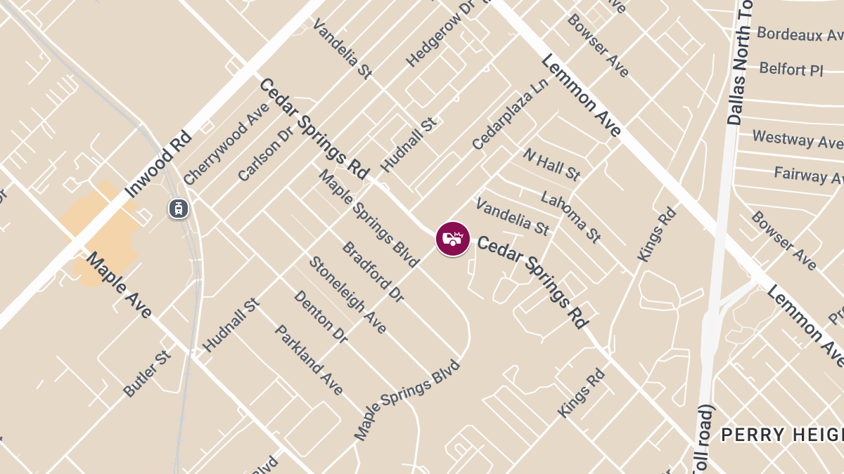 Injury Collision Reported on Cedar Springs Rd