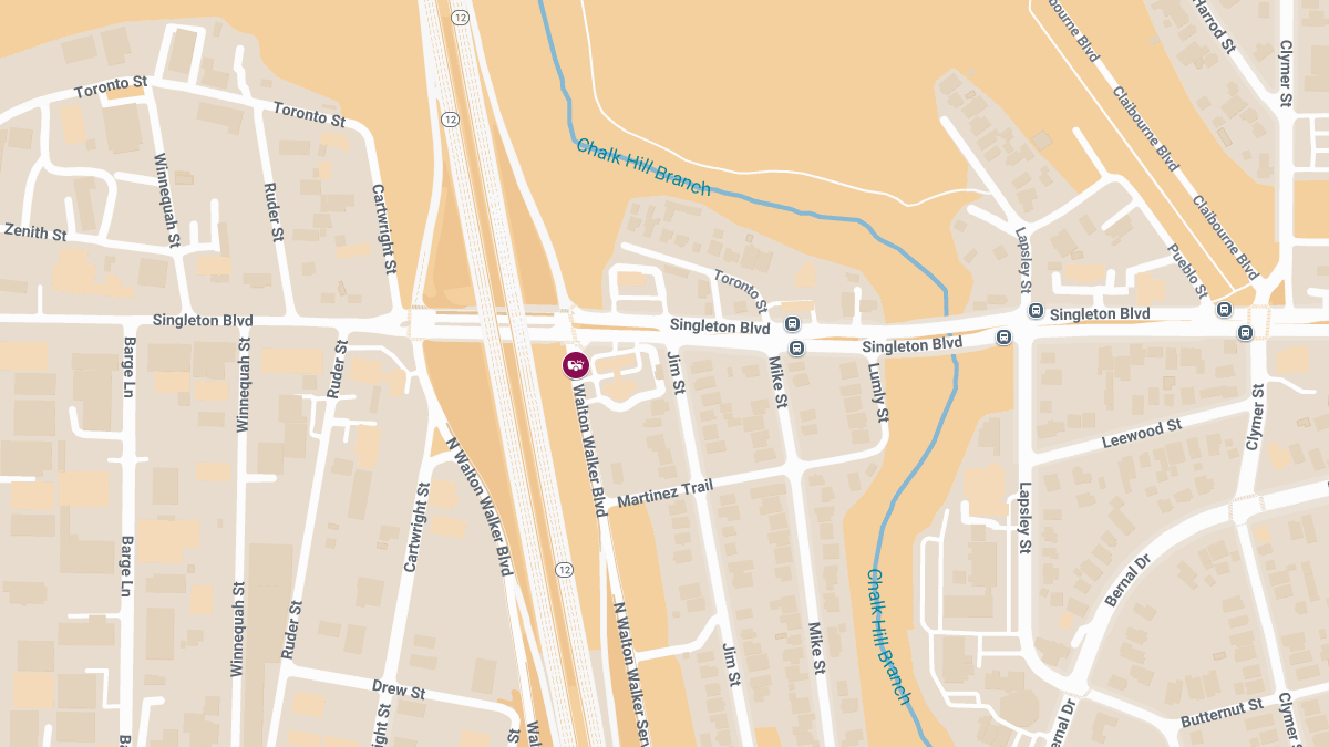 Injury Collision Reported on N Walton Walker Blvd 