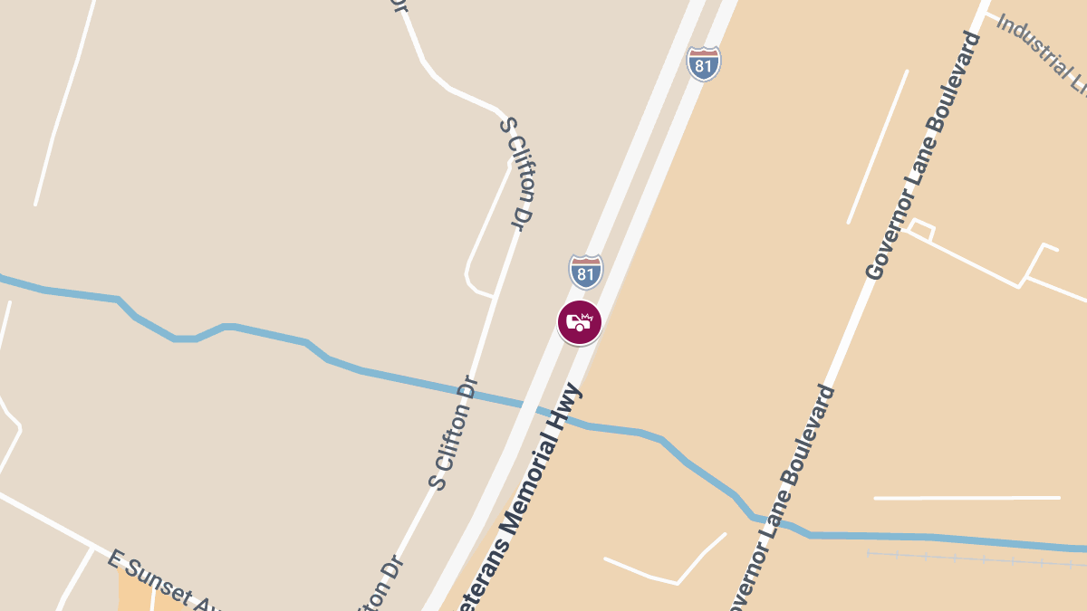 Injury Collision Shuts Down I-81 NB Near MM 5