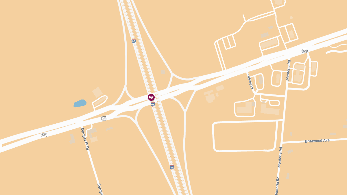 Injury Collision and Roadblock on SR-200 at I-95 SB Entrance Ramp