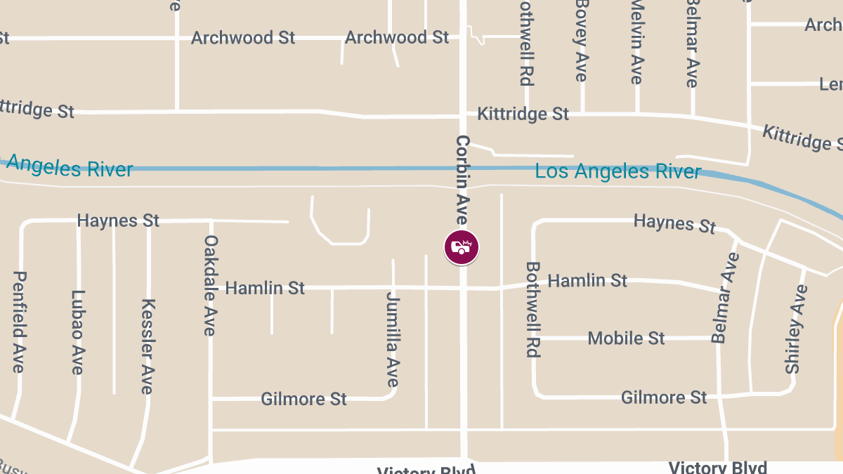 Injury Collision at 6500 Block of Corbin Ave