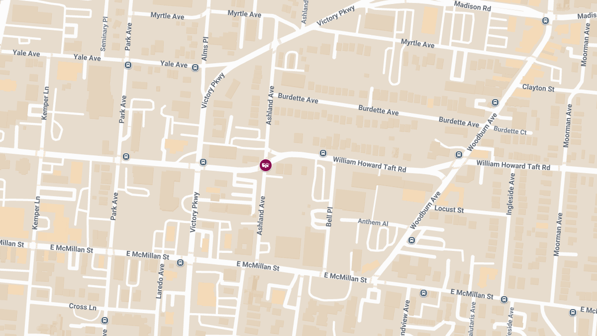 Injury Collision at Ashland Ave & William Howard Taft Rd