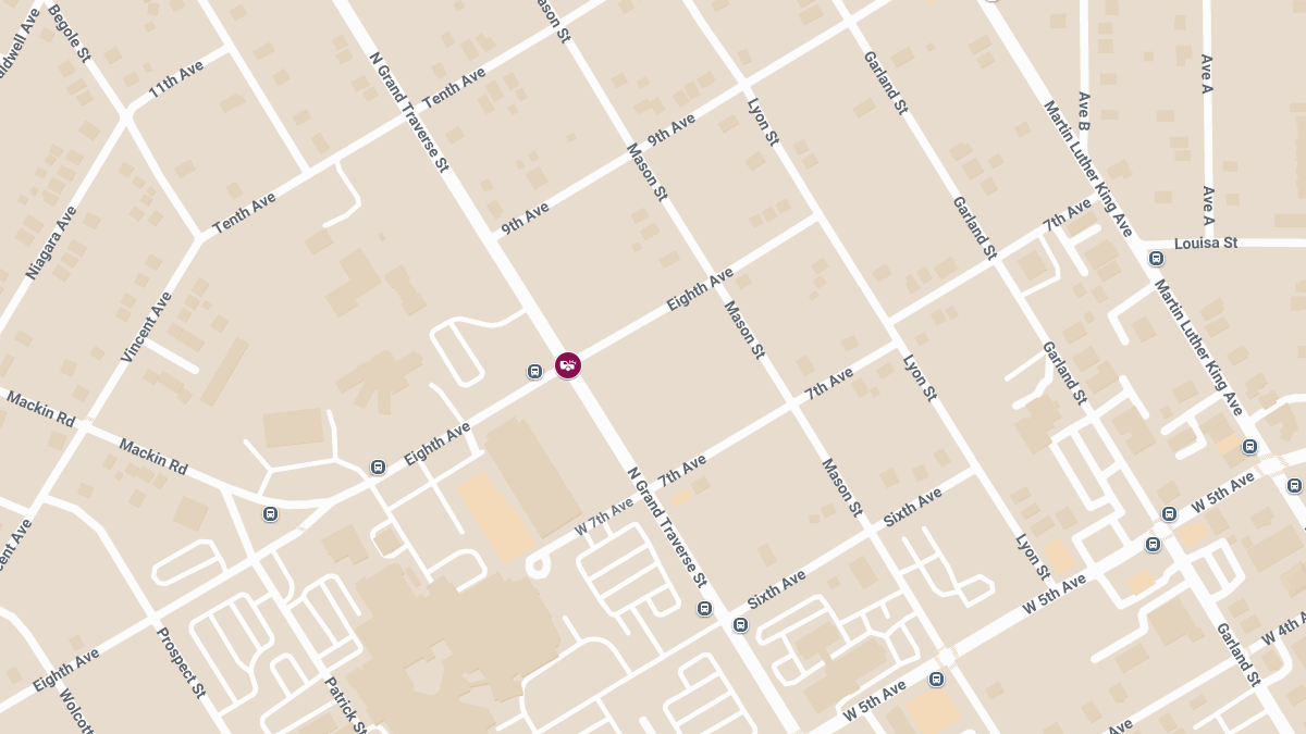 Injury Collision at N Grand Traverse St & W Eighth Ave