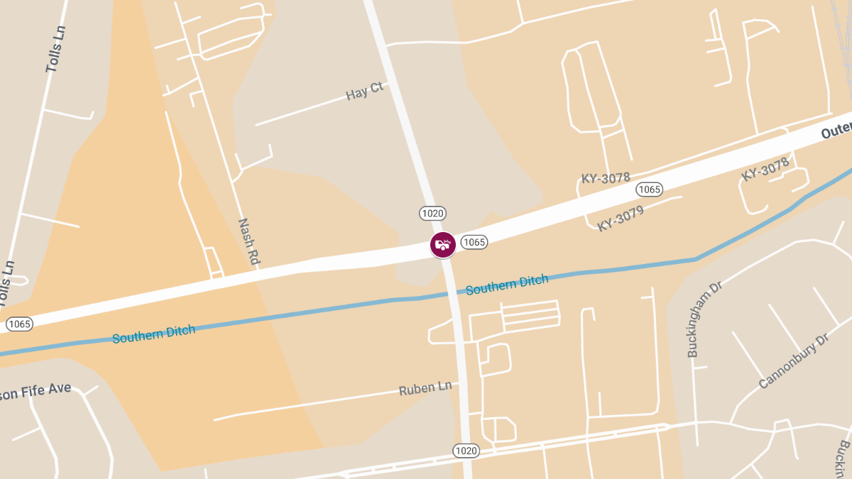 Injury Collision at National Turnpike & Outer Loop