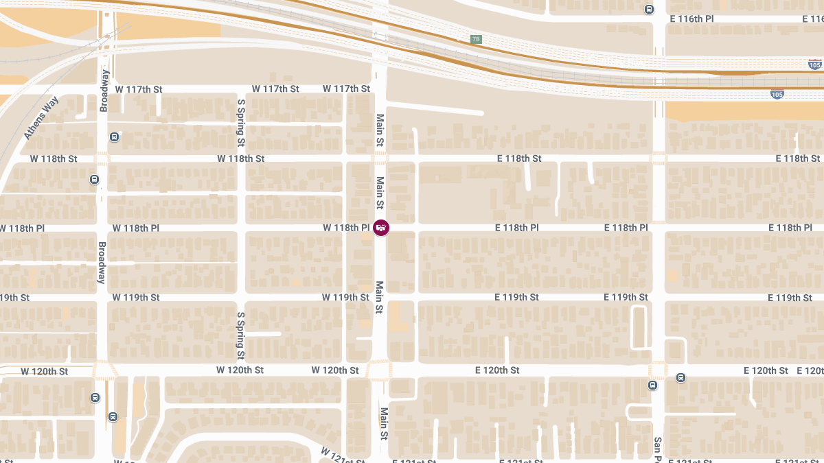 Injury Collision at S Main St & W 118th Pl