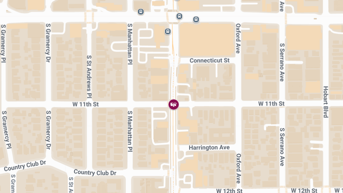 Injury Collision at S Western Ave & W 11th St