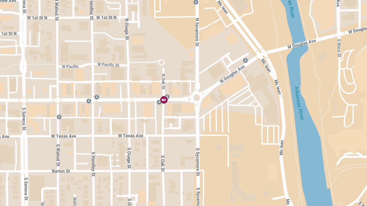 Injury Collision at W Douglas Ave & S Oak St
