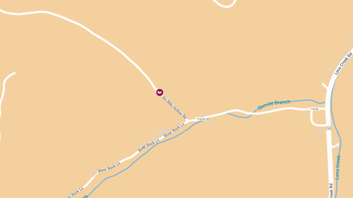 Injury Collision on 47 Six Mile Hollow Rd